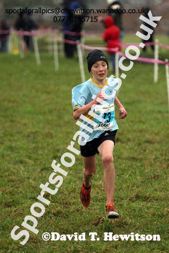 Boys under-13s North Eastern Cross Country, Sedgefield, County Durham. Photo: David T. Hewitson/Sports for All Pics